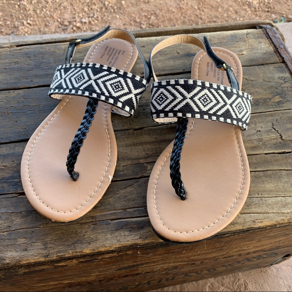 Aztec Print sandals